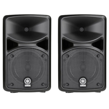 Yamaha STAGEPAS 600BT 10" 600W 2-Way Bass Reflex Passive PA Speaker System with 10-Channel Detachable Mixer, Bluetooth and Hi-Z Switch, Onboard Feedback Suppressor, Reverb Footswitch and Stereo / Mono Input