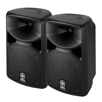 Yamaha STAGEPAS 600BT 10" 600W 2-Way Bass Reflex Passive PA Speaker System with 10-Channel Detachable Mixer, Bluetooth and Hi-Z Switch, Onboard Feedback Suppressor, Reverb Footswitch and Stereo / Mono Input