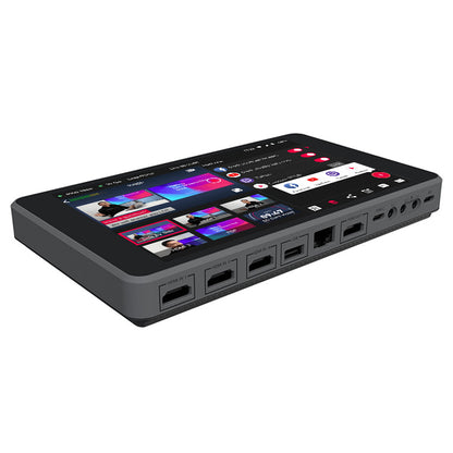 YoloLiv YoloBox Pro Encoder 8" 1080P All-in-One Multi-Camera Live Streaming Monitor  with Encoder / Switcher / Recorder Function, Touchscreen Controls, HDMI and USB Port, SD Card Slot, Wi-Fi, 4G LTE, Ethernet, and Built-In 10000mAh Battery