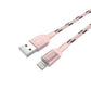 Yoobao 1 meter USB to Lightning Fast Charging Data Sync Cable for Apple (Rose Gold) | YB-415