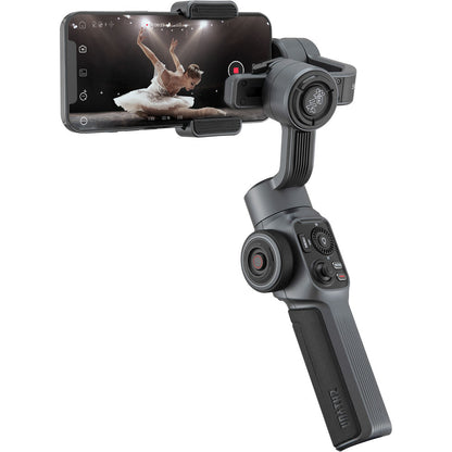 [CLEARANCE] Zhiyun Smooth 5 Combo Smartphone 3-Axis Gimbal Stabilizer Kit with Tripod, 12 Hours Battery Life, USB-C PD Fast Charging, On-board and Mobile App Controls for iPhone & Android Phone