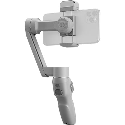 [CLEARANCE] Zhiyun Smooth Q3 3-Axis Smartphone Gimbal Stabilizer with Built-In LED Video Light, Smart Tracking Gesture Control, Mini Tripod (Combo)