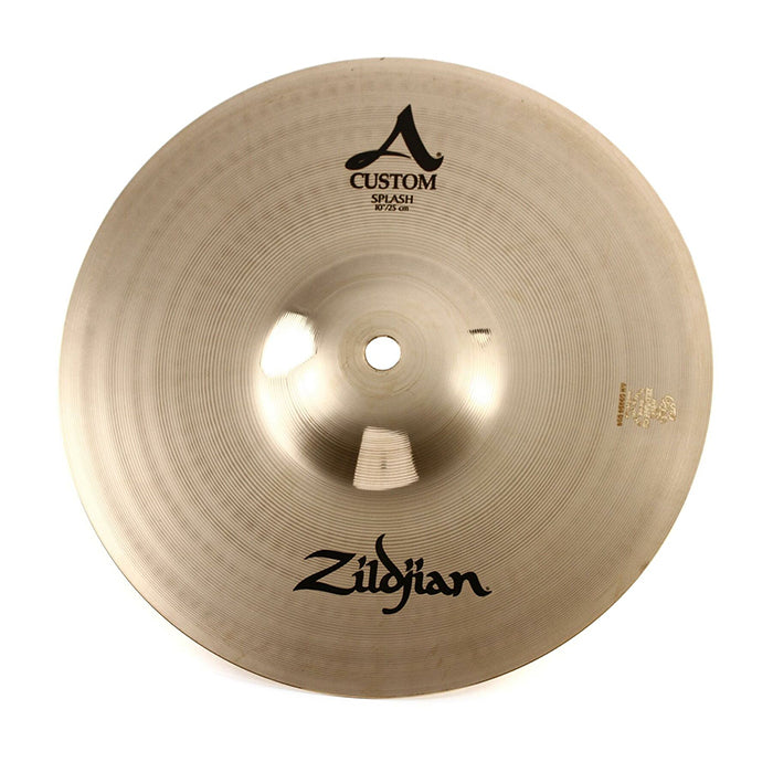 Zildjian A Family 6"/8"/10"/12" Custom Splash Paper Thin Weight Cymbals with Bright Sound Brilliant Finish Short Sustain for Drums | A20538, A2054