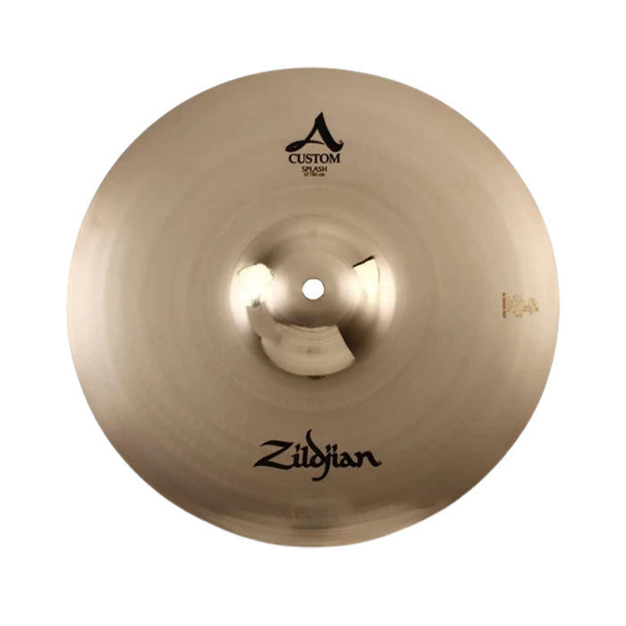 Zildjian A Family 6"/8"/10"/12" Custom Splash Paper Thin Weight Cymbals with Bright Sound Brilliant Finish Short Sustain for Drums | A20538, A2054