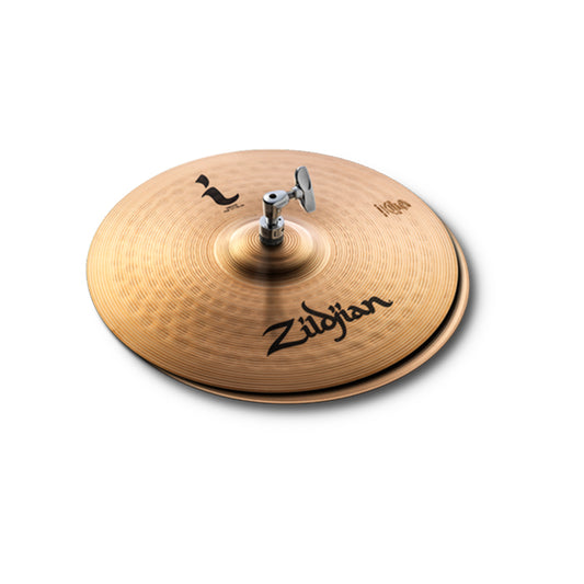 Zildjian I Family 14-inch HiHat Pair Gold Alloy Cymbals with High Pitch Bright Sound for Drums | ILH14HP
