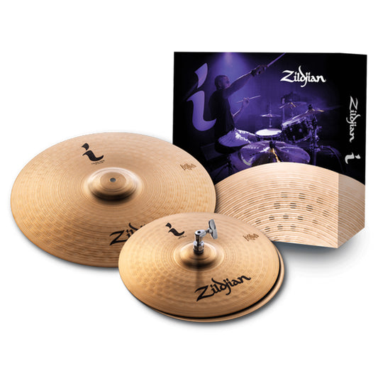 Zildjian I Family Essentials Traditional Cymbal Pack with 14" HiHats and 18" Crash Ride for Drums | ILHESS
