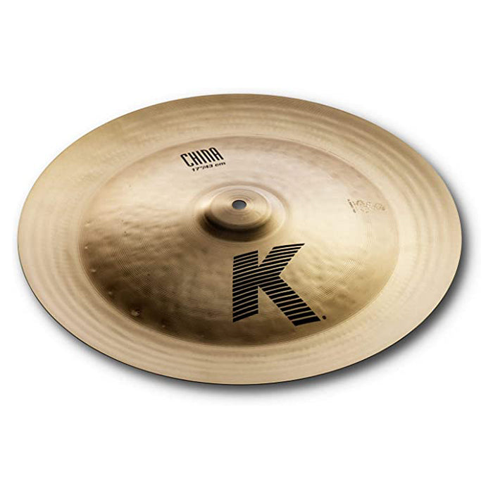 Zildjian K Family 17/19-inch China Cymbals with Exotic Mellow Dark Tone Low Pitch Booming Sound for Drums | K0883, K0885