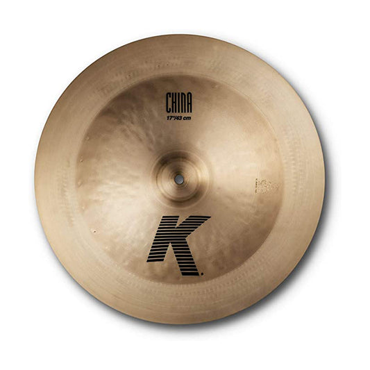 Zildjian K Family 17/19-inch China Cymbals with Exotic Mellow Dark Tone Low Pitch Booming Sound for Drums | K0883, K0885
