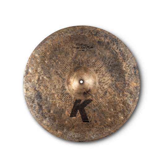 Zildjian K Family 23-inch Custom Special Dry Ride Medium Thin Cymbals with Earthy Ride and Dry/Funky Sound for Drums | K1429