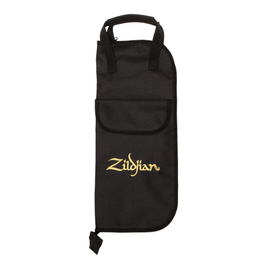 Zildjian Basic Drumstick Bag with Gold Embroidered Logo, Padded Top Handle for Storing & Transporting Drumsticks (Black) | ZSB