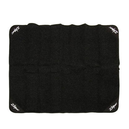 Zildjian Deluxe Black Drum Rug with Logo, Nylon Case, Built-in Strap & Latch for Drum Set | ZRUGI