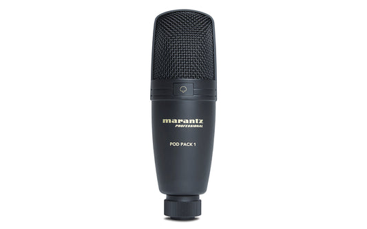 Marantz Pro Pod Pack 1 USB Cardioid Condenser Studio Microphone with Fully Adjustable Broadcast Stand and USB Cable