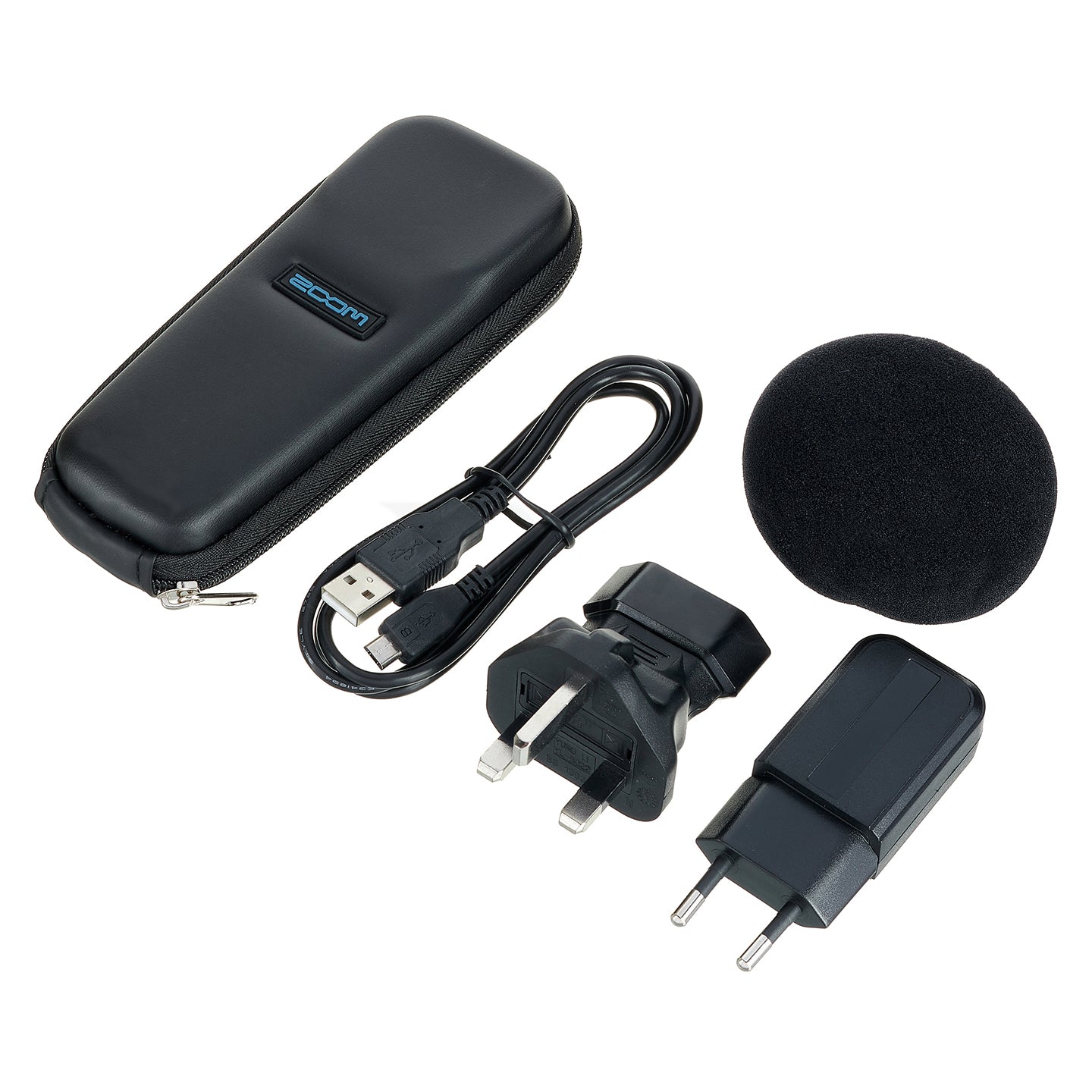Zoom SPH-1N Accessory Package for H1n Handy Recorder (Padded Shell Case, Foam Windscreen, USB Cable, AC Power Adapter)