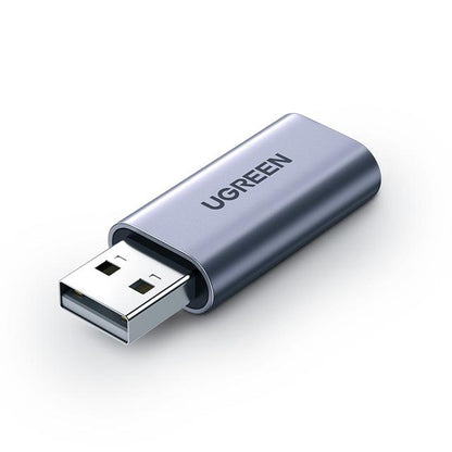 UGREEN USB 2.0 to 3.5mm AUX Audio Port Jack Compact External Sound Card Stereo Adapter for TRRS Interface Headphones and Headsets | 80864