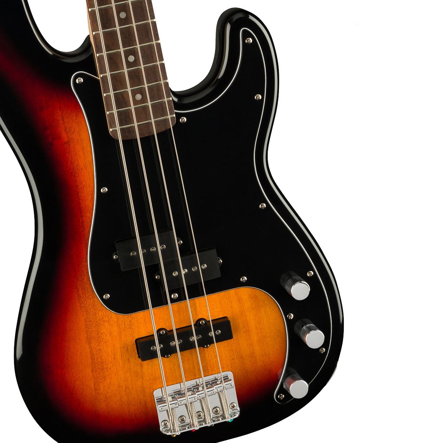 Squier by Fender Affinity Series 4-String Precision Bass Pack with PJ Pickup, 20 Frets, C-Shaped Neck, Gloss Polyurethane Finish (Color Sunburst, Maple Black)