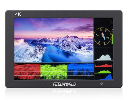 [CLEARANCE] Feelworld T7 Plus 7-Inch 4K HDMI Input/Output IPS On-Camera Monitor with 3D LUT, Waveform and Vectorscope for Photography, Videography