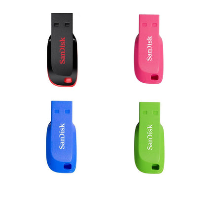 [CLEARANCE] Sandisk Cruzer Blade 16GB USB 2.0 Flash Drive (BLUE) | Model - SDCZ50C-016G-B35BE