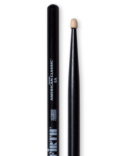 Vic Firth American Classic 5A Hickory Wood Drumsticks (Pair) Drum Sticks for Drums and Percussion (Multiple Styles Available)