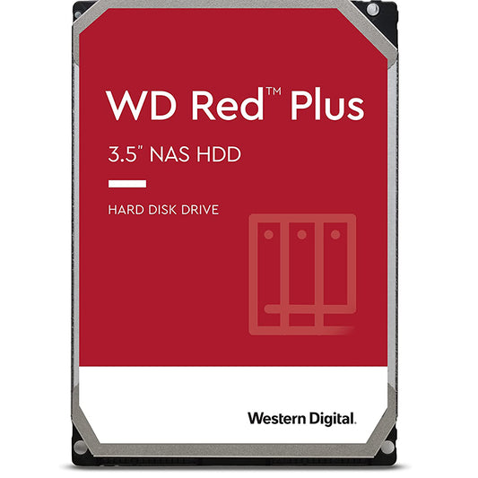 Western Digital WD Red Plus 3.5" 10TB 12TB NAS System SATA HDD Hard Disk Drive with 5400RPM Disk Speed and 256MB Disk Cache for Business and Office PC Computer WD101EFBX WD120EFBX