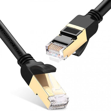 [CLEARANCE] UGREEN CAT7 10Gbps 600Mhz F/FTP Ethernet Cable Gold Plated RJ45 Lan Cable for PC, Windows (15M) | 1127