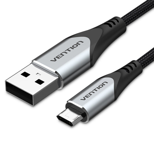 Vention Reversible USB 2.0 Male to Micro USB Male Charging and Data Cable for 3A High Current Charge and Fast File Transferring for PC, Mac, and Android (0.25M, 0.5M, 1M, 1.5M, 2M, 3M) | COCH