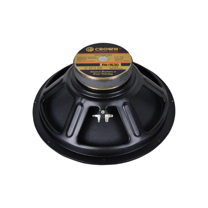 Crown 300W 15” Professional Instrumental Sound Audio Speaker with Max 8 Ohms Impedance, 49.5mm Voice Coil, 92 / 96dB Sensitivity Level (PA-15-3, PA-1530, PA-15-3B, PA-15-3F, PA-15-3G)