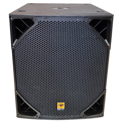 KEVLER KRX-618SA 18" 800W Powered Active Subwoofer Bass Speakers (PAIR) with Built-In Class D Amplifier, XLR and 6.5mm TRS AUX Line In and Vertical Pole Mounting Port