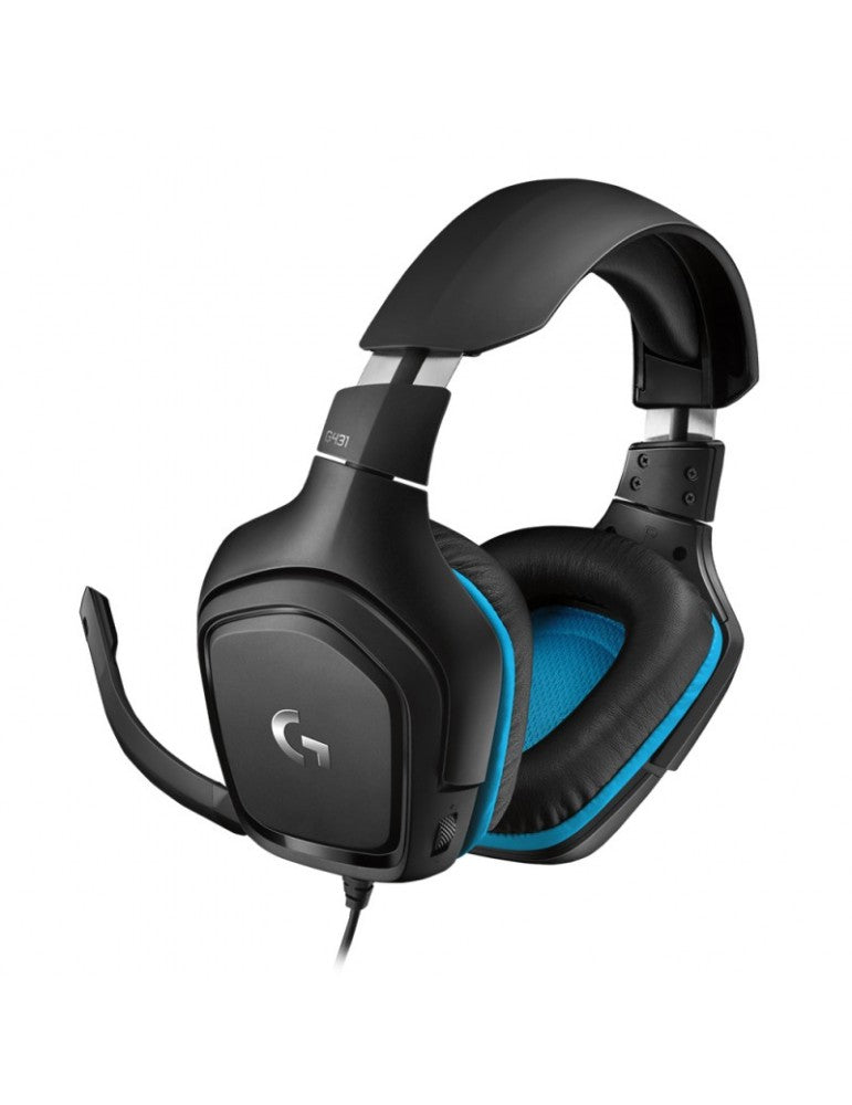 Logitech G431 7.1 Surround Sound Wired Gaming Headset with DTS Headphone for Gaming PC, Mac