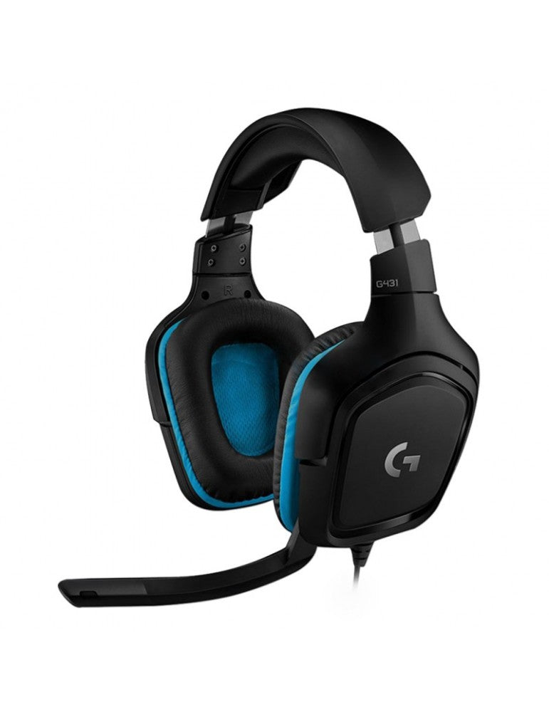 Logitech G431 7.1 Surround Sound Wired Gaming Headset with DTS Headphone for Gaming PC, Mac