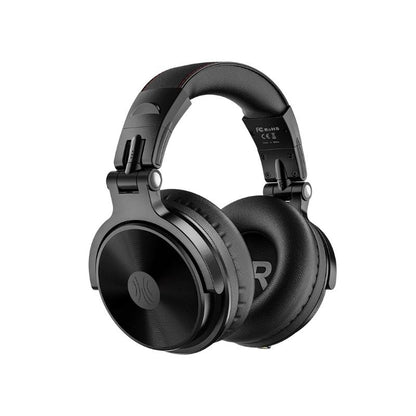 OneOdio Pro C Wireless Over The Ear Headphones with Noise Cancellation, Bluetooth, In-Line Mic, 30 Hours Battery Life, Foldable Ergonomic Design (Black, Silver)