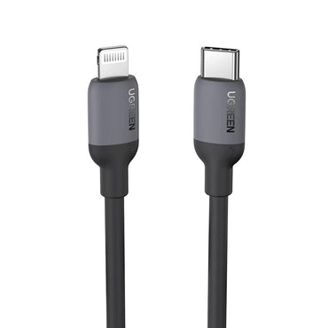 [CLEARANCE] UGREEN USB Type-C to Lightning Cable 3A Fast Charging Data Sync Silicone Cable Power Delivery PD 20W with 480Mbps Transfer Speed (1M) (Pink) | 203