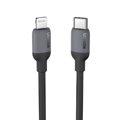 [CLEARANCE] UGREEN USB Type-C to Lightning Cable 3A Fast Charging Data Sync Silicone Cable Power Delivery PD 20W with 480Mbps Transfer Speed (1M) (Pink) | 203