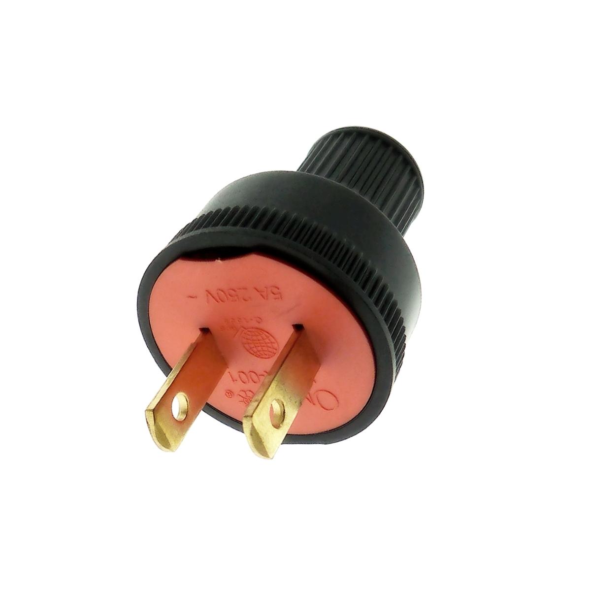 OMNI Regular Rubber Male Plug 5A 220V for Electrical Outlet & Sockets (Black ) | WRR-001