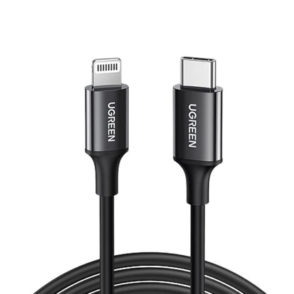 [CLEARANCE] UGREEN USB-C 2.0 Male to Lightning Male Power Delivery PD Fast Charging Cable with 480Mbps Data Transfer Speed (2M) (White) | 60749