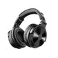 OneOdio Pro C Wireless Over The Ear Headphones with 1000mAh, Bluetooth, In-Line Mic, 110 Hours Battery Life, Foldable Ergonomic Design (Black, Silver)