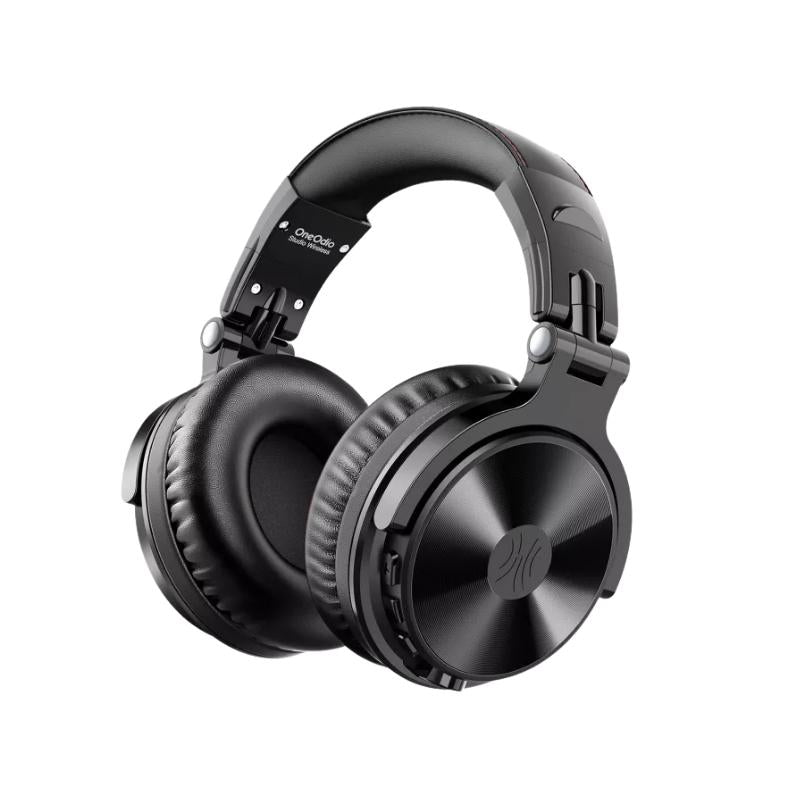 OneOdio Pro C Wireless Over The Ear Headphones with 1000mAh, Bluetooth, In-Line Mic, 110 Hours Battery Life, Foldable Ergonomic Design (Black, Silver)