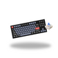 Keychron Q3 QMK 87 Keys Compact Wired TKL Tenkeyless Mechanical Keyboard with Hot-Swappable Switches and RGB Backlight and Programmable Knob for Mac and Windows PC Computer (Red Linear, Blue Clicky) (Carbon Black) Q3M1 Q3M2