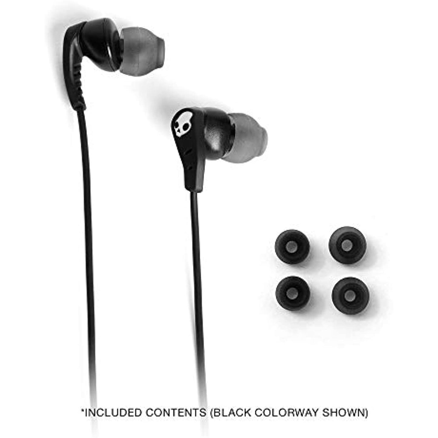 Skullcandy Set USB-C In-Ear Wired Earbuds with Microphone Sweat Water Resistant IPX4 Sport Earphones (True Black, Chill Grey/Yellow)