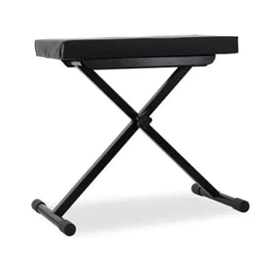 Surelock KB01 Adjustable Piano Chair Stool with Collapsible Foldable Cross Base and Foam Padding