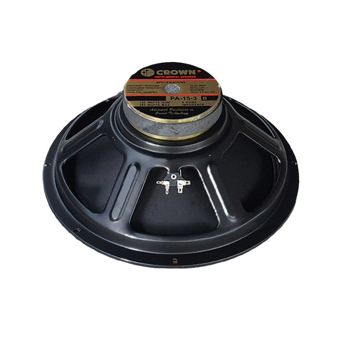 Crown 300W 15” Professional Instrumental Sound Audio Speaker with Max 8 Ohms Impedance, 49.5mm Voice Coil, 92 / 96dB Sensitivity Level (PA-15-3, PA-1530, PA-15-3B, PA-15-3F, PA-15-3G)