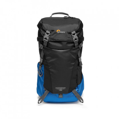 Lowepro PhotoSport BP 15L AW III Lightweight Weather-Resistant Photo Backpack with Removable GearUp Camera Insert for Hiking and Travel (Gray/Blue)
