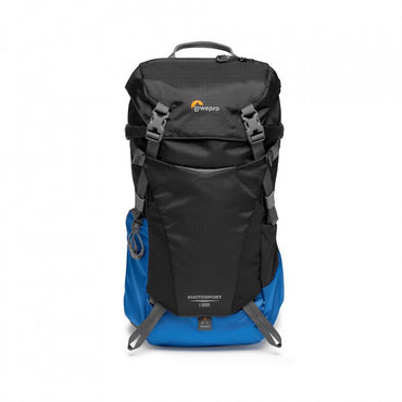 Lowepro PhotoSport BP 15L AW III Lightweight Weather-Resistant Photo Backpack with Removable GearUp Camera Insert for Hiking and Travel (Gray/Blue)