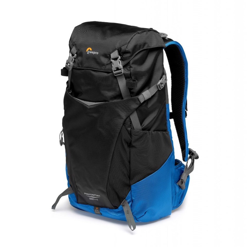 Lowepro PhotoSport BP 15L AW III Lightweight Weather-Resistant Photo Backpack with Removable GearUp Camera Insert for Hiking and Travel (Gray/Blue)