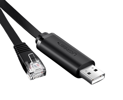 [CLEARANCE] UGREEN RJ45 Ethernet LAN to USB 2.0 Type-A Networking Console Cable for PC Laptop and Network Routers and Switches (3M) | 60813