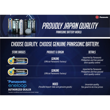 Panasonic Eneloop White 2000mAh BK-3MCCE/4ST Double AA Rechargeable Battery Pack of 4 in Shrink Pack
