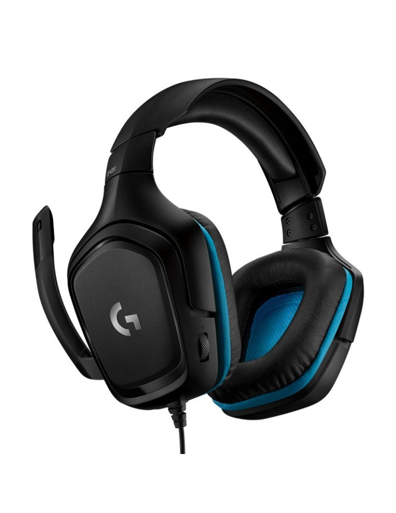 Logitech G431 7.1 Surround Sound Wired Gaming Headset with DTS Headphone for Gaming PC, Mac