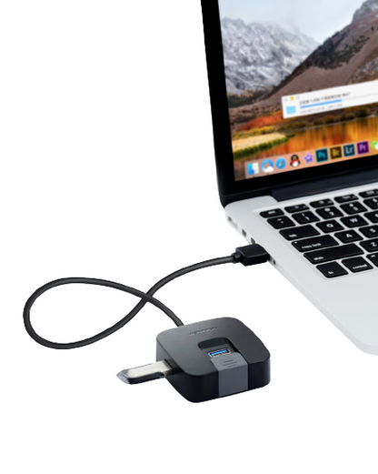 [CLEARANCE] Vention 4 Ports High Speed USB 3.0 Hub 5Gbps Tinned Copper (CHB) 0.15M Black