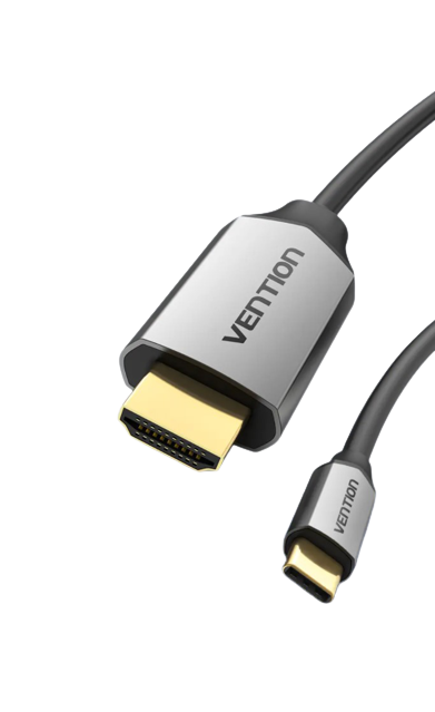 Vention Type-C to HDMI Cable Metal Type 4KHD 60Hz with Aluminum Alloy Shell Cord (CGSB) (Different Lengths Available)