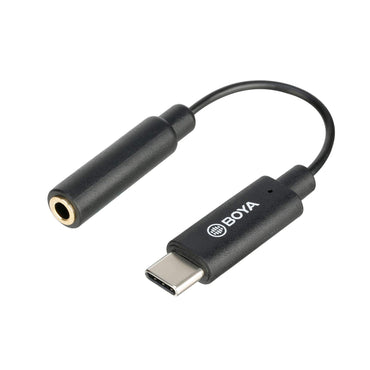 Boya BY-K4 3.5mm TRS (Female) to Type-C (Male) 20cm Audio Cable Adapter for Android Devices