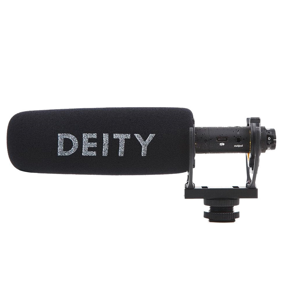 Deity V-Mic D3 Pro Universal Super-Cardioid Condenser Camera-Mount  Rechargeable Shotgun Microphone with Rycote Lyre Shoe Shockmount and 3.5mm  TRRS